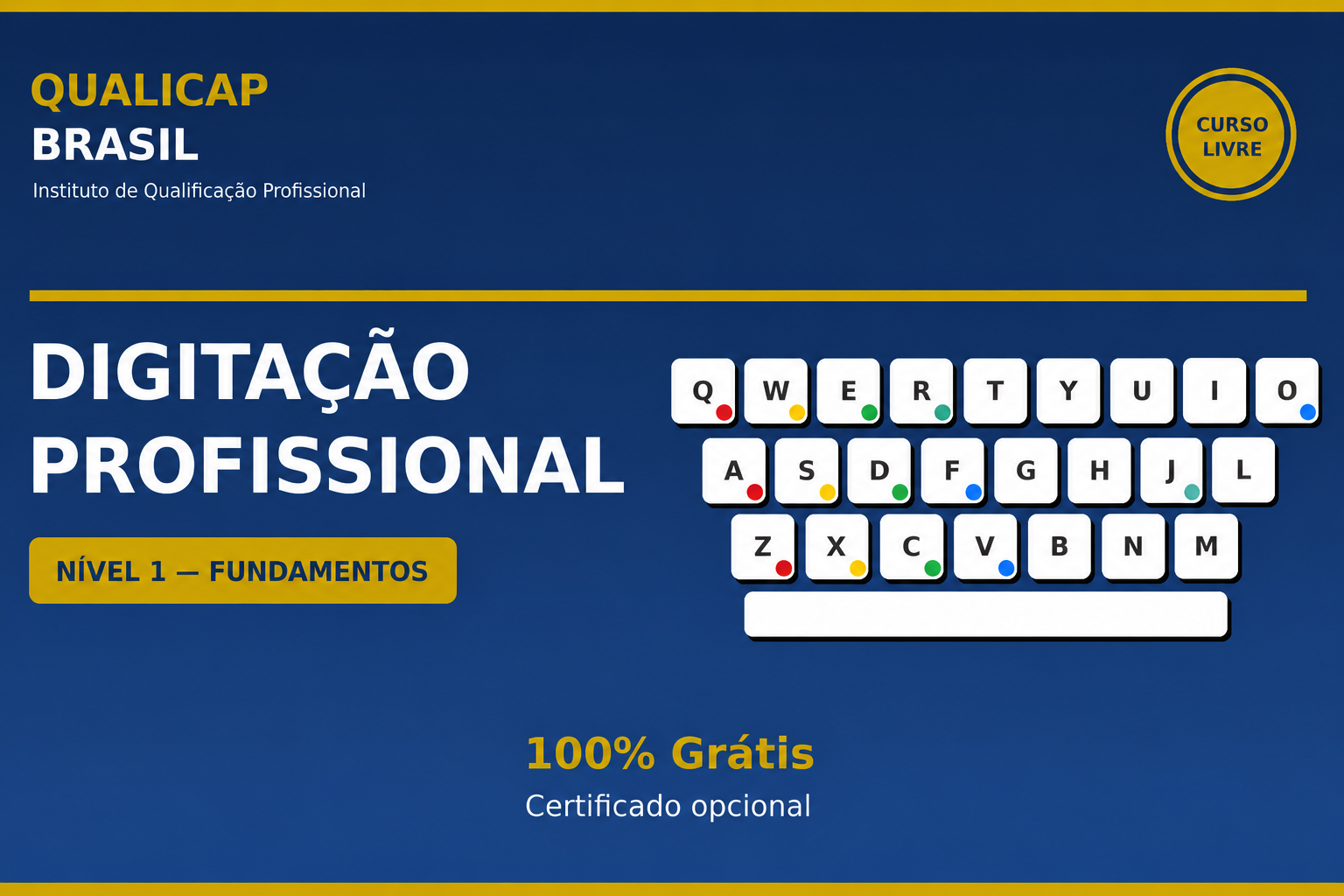 Digitação Profissional — Nível 1: Fundamentos