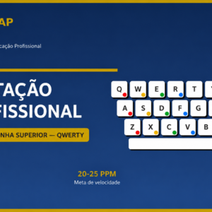 Digitação Profissional — Nível 3: Linha Superior — QWERTY