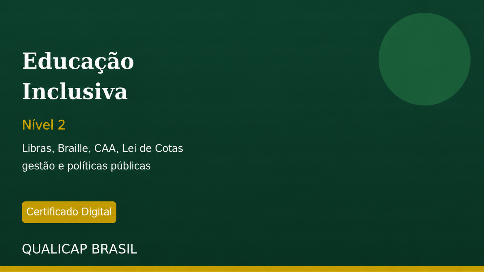 Educação Inclusiva — Nível 2